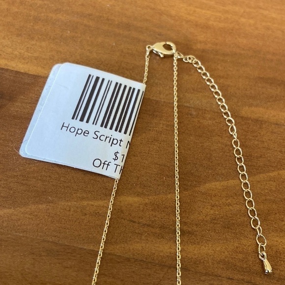 𝅺NWT Hope Script Necklace - Picture 3 of 5